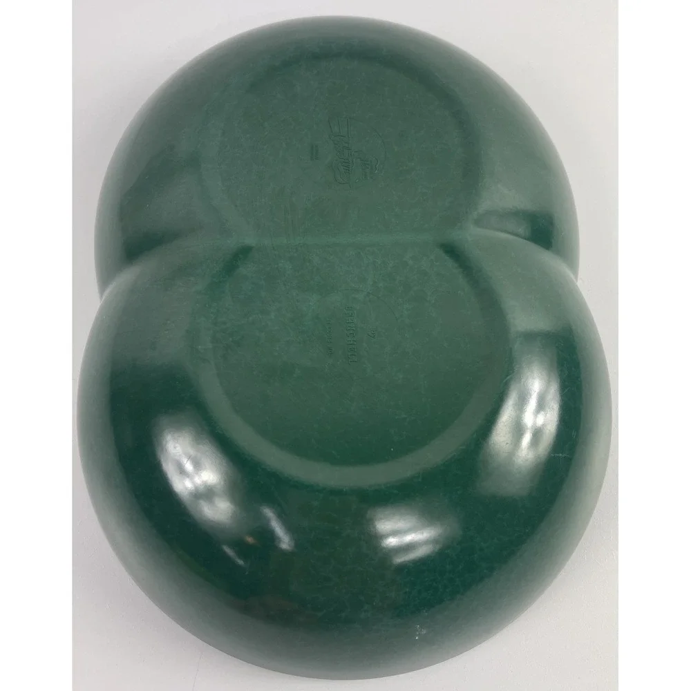 Vintage Green Melmac Color Flyte by‎ Branchell Divided Double Bubble Bowl